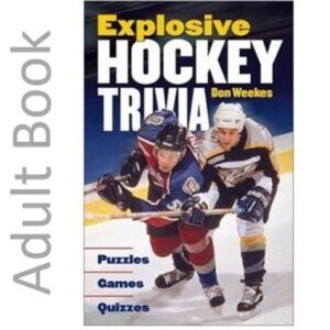 COPY - 3/$15 Vintage Explosive hockey trivia book Puzzles Games Quizzes